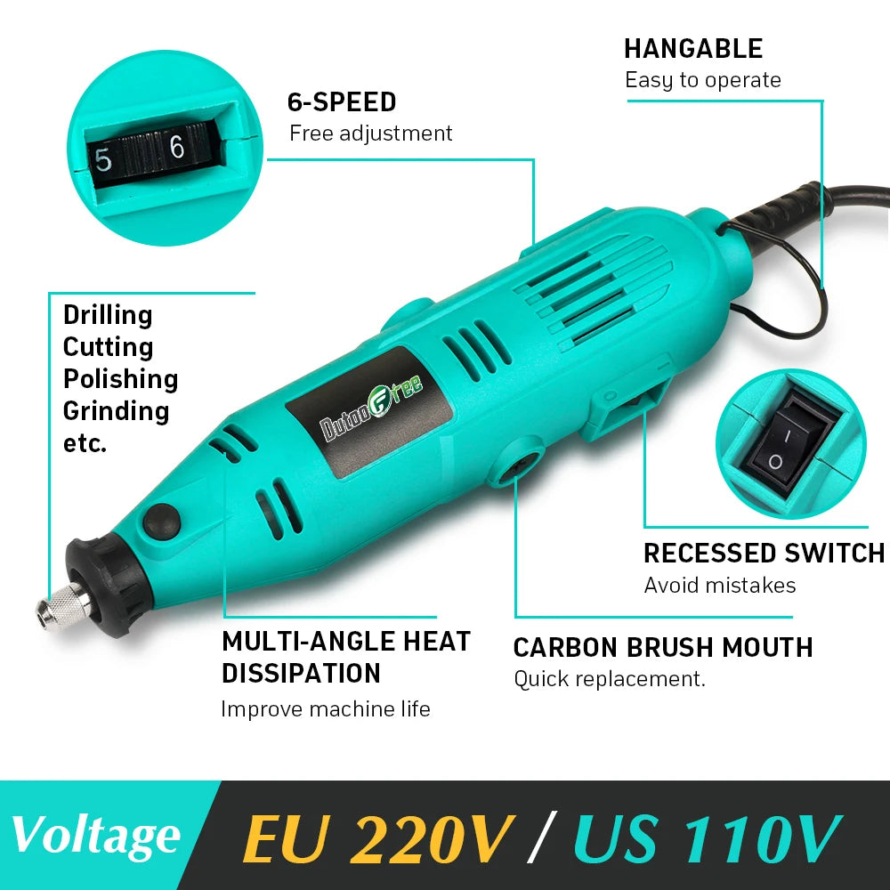 110V/220V Electric Drills Mini Drill Woodworking Drilling Machine Mini Polishing Machines Variable Speed Rotary Tools