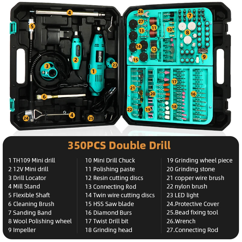 110V/220V Electric Drills Mini Drill Woodworking Drilling Machine Mini Polishing Machines Variable Speed Rotary Tools