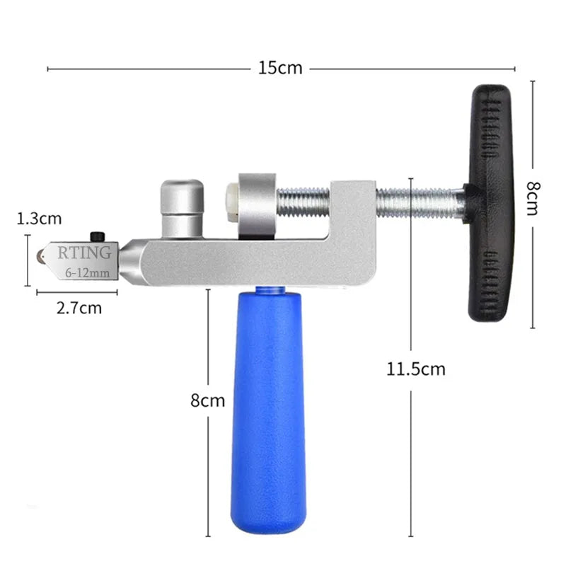 Professional diamond glass cutter for glass tile cutting 2 in 1 glass cutter set manual construction tools