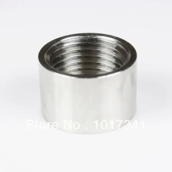 Stainless Steel 304 Half Coupler 1/2"NPT, Homebrew Hardware, Beer Hardware, Stainless Coupler