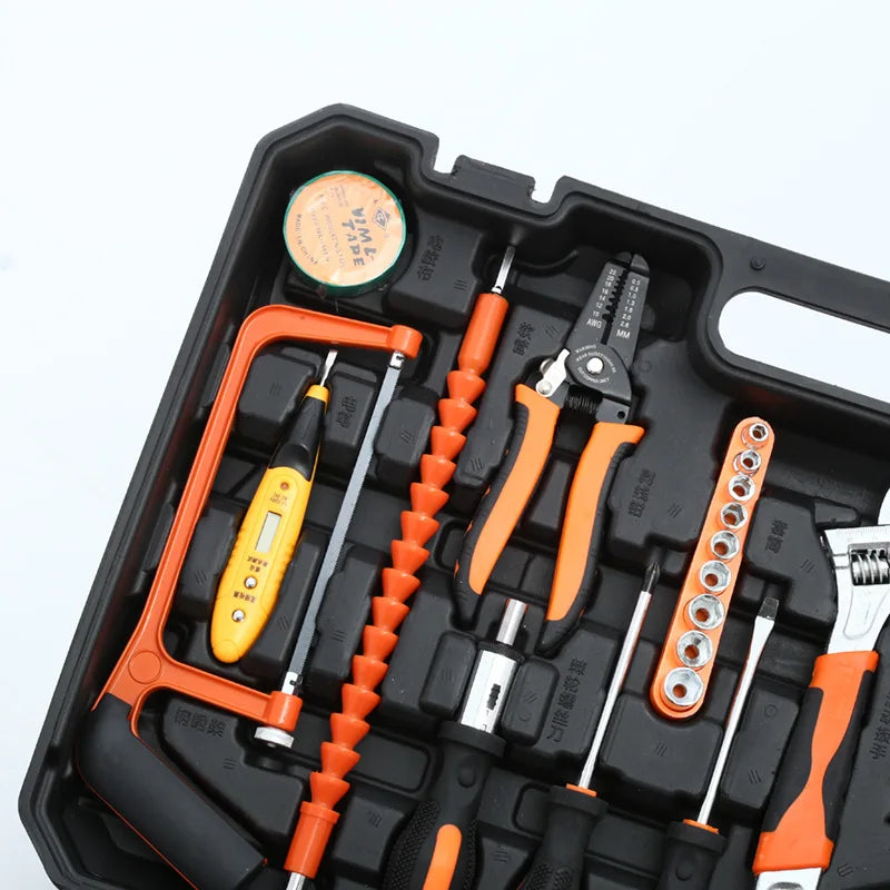 Electric Drill Tools Box Professional Electrician Portable Tools Box Set Plastic Hardware Boite A Outils Home Repair DE50GJX