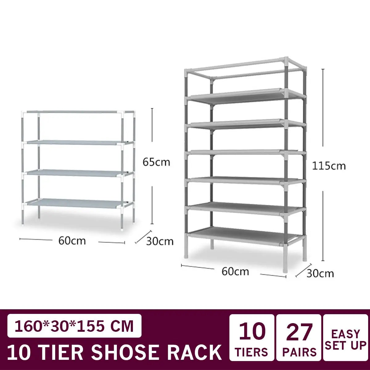 Multi-layer Simple Shoe Rack Entryway Space-saving Shoe Organizer Easy to Install Shoes Shelf Home Dorm Furniture Shoe Cabinet