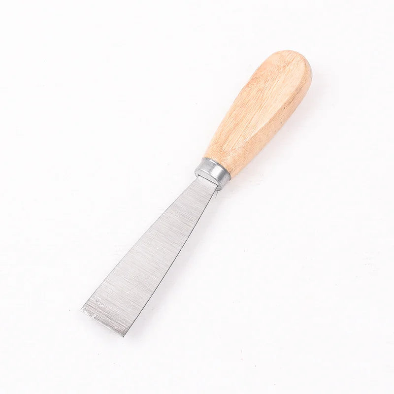 Stainless Steel Putty KnifeWood Handle Drywall Plastering Scraper Shovel Construction Tools