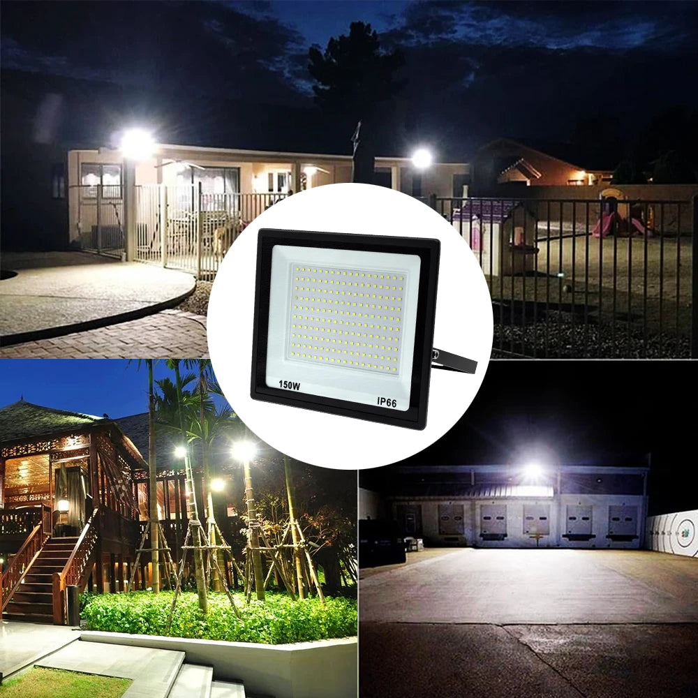 High Brightness LED Floodlight 100W 200W 300W IP66 Waterproof Flood Light For Garden Street Outdoor Lighting