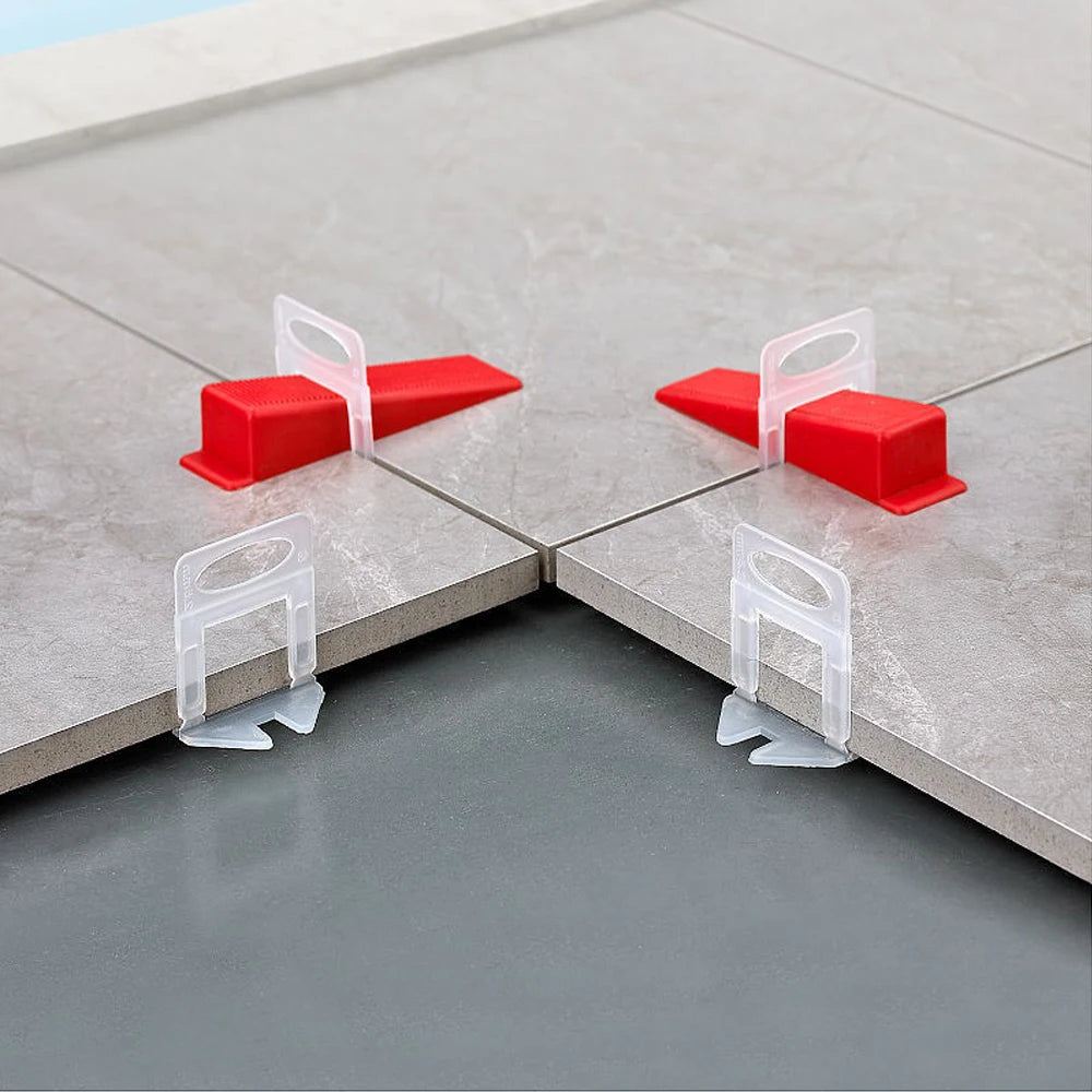 Tile Leveling System Clips 200-800 Pieces Tile Spacers 1/1.5/2/2.5/3MM for Ceramic Tile Laying Leveling Construction Tools