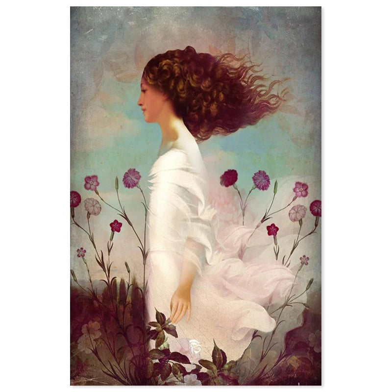 New Arrival Christian Schloe Art Canvas Poster Custom Canvas Fabric Painting Poster Home Decor Cloth Fabric Wall Art Poster 0826