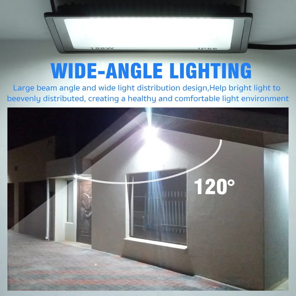 High Brightness LED Floodlight 100W 200W 300W IP66 Waterproof Flood Light For Garden Street Outdoor Lighting