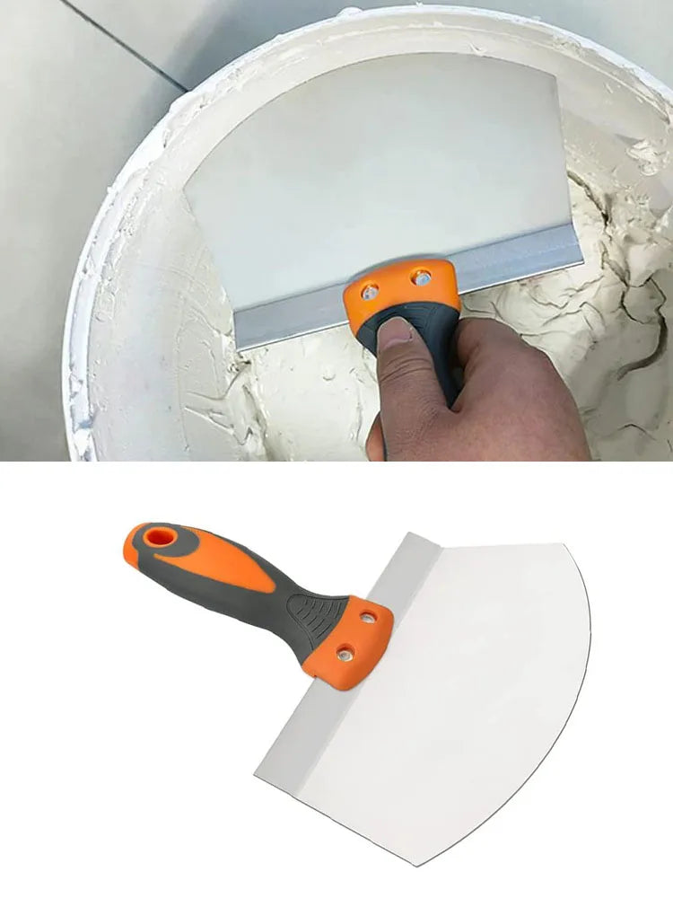 Stainless Steel Wall Paint Plaster Shovel Putty Knife Scraper Blade Paint Feeder Filling Spatula Construction Tools