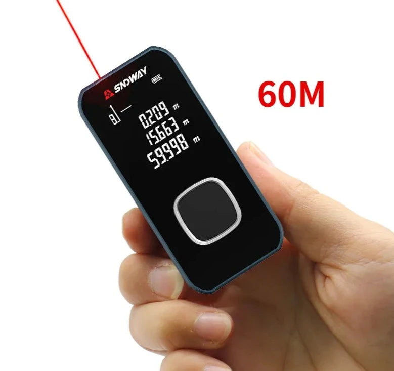 SNDWAY Mini Laser Distance Meter 40M 50M 60M 100M IN FT M  Tape Measure Trena Lazer Rangefinders OLED Display Construction Tools