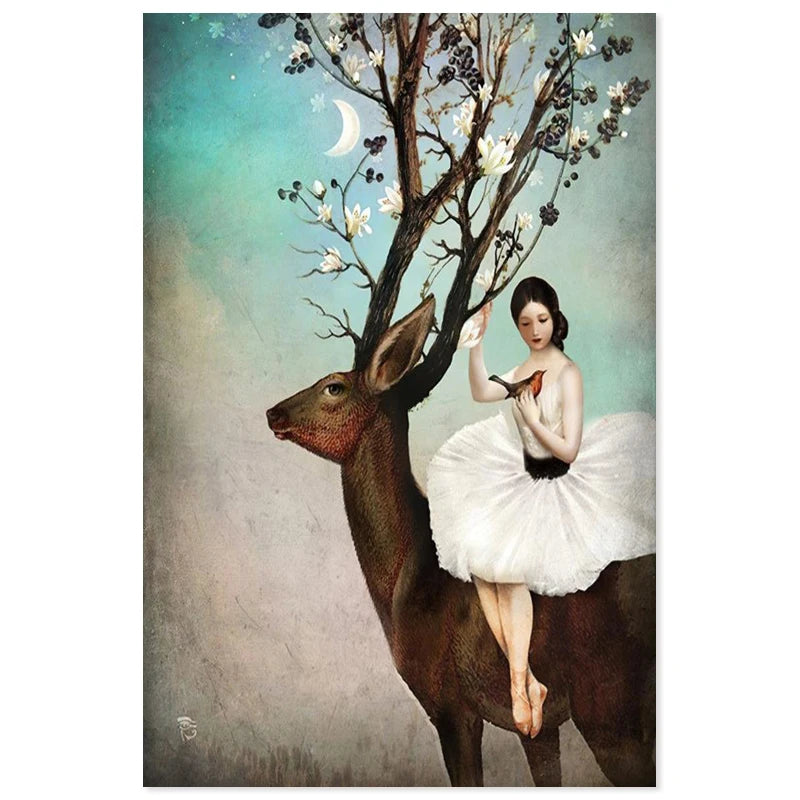 New Arrival Christian Schloe Art Canvas Poster Custom Canvas Fabric Painting Poster Home Decor Cloth Fabric Wall Art Poster 0826