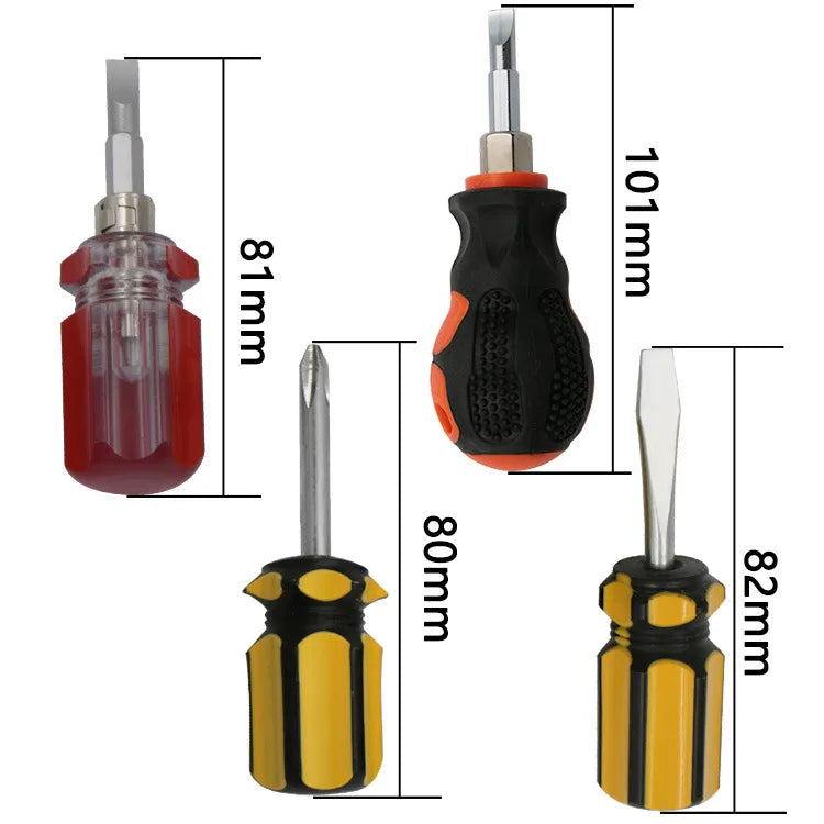 Screwdriver Kit Set Mini Small Portable Radish Screwdriver Cross Word Ratchet Screwdriver Manual Hardware Tools