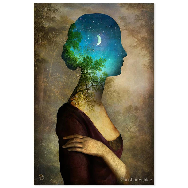 New Arrival Christian Schloe Art Canvas Poster Custom Canvas Fabric Painting Poster Home Decor Cloth Fabric Wall Art Poster 0826