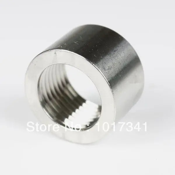 Stainless Steel 304 Half Coupler 1/2"NPT, Homebrew Hardware, Beer Hardware, Stainless Coupler