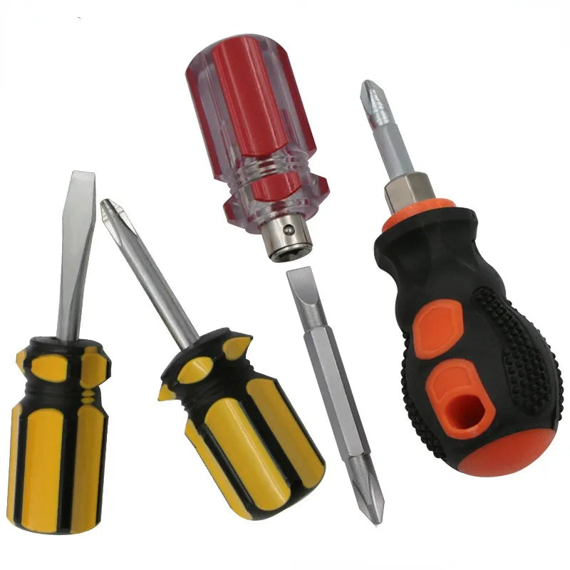 Screwdriver Kit Set Mini Small Portable Radish Screwdriver Cross Word Ratchet Screwdriver Manual Hardware Tools