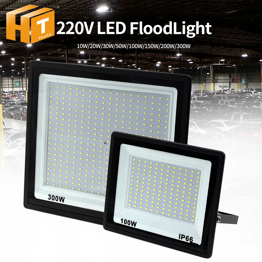 High Brightness LED Floodlight 100W 200W 300W IP66 Waterproof Flood Light For Garden Street Outdoor Lighting