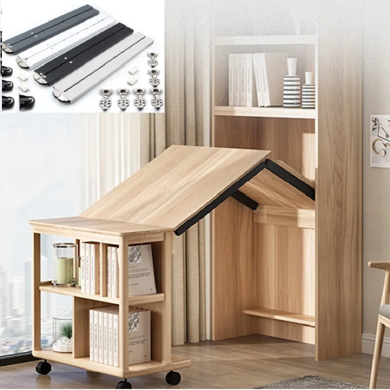 Hidden Folding Desk Hinges Flip-up Desktop Hardware Stainless Steel Dining Table Frame Support Hinge